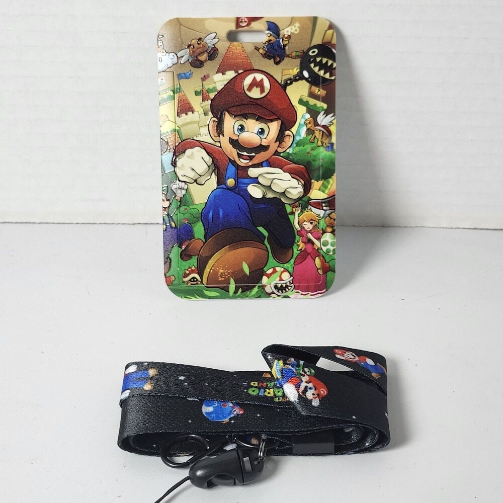 Super Mario ID Badge Holder And Lanyard